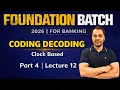 Coding Decoding l Clock Pattern Foundation Batch 2026 All Banking Exams l Preadda