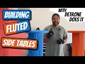 DIY Fluted Side Table for ONLY 55