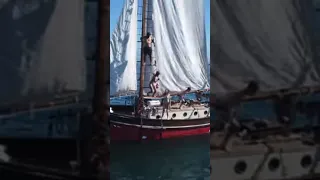 Crazy home built pirate ship!! We go sailing on @SaltandTar ‘s boat in our next video!