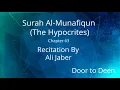 Download Lagu Surah Al-Munafiqun (The Hypocrites) Ali Jaber  Quran Recitation