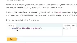 Python - Printing Hello World with Python 3 7