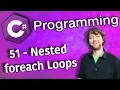 C Programming Tutorial 51 - Nested foreach Loops