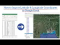 Import Latitude Longitude Coordinates to Google Earth from CSV Excel file