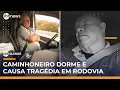 Download Lagu Vídeos revelam motorista dormindo em acidente que esmagou carro e matou advogado | #SBTManhã
