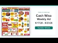 Cash Wise Weekly Ad 26 - 26 Top 10 Deals