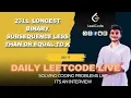 2311 Longest Binary Subsequence Less Than or Equal to K Solving Problems Live