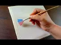 Easy Way to Paint a Autumn Fall Mountain Acrylic Painting Tutorial DEMO