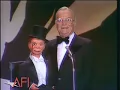 Edgar Bergen and Charlie McCarthy at the Orson Welles AFI Life Achievement Award