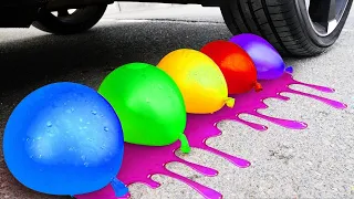 ⚡️ Crushing Crunchy & Soft Things by Car! - EXPERIMENT: TOYS VS EGGS VS FOOD