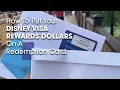 Putting Free Disney Rewards Dollars From A Disney Visa On A Redemption Card - July 10 2022