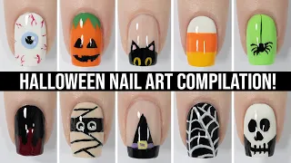 Nail Art For Halloween Cute Easy Nail Design Compilation For Halloween