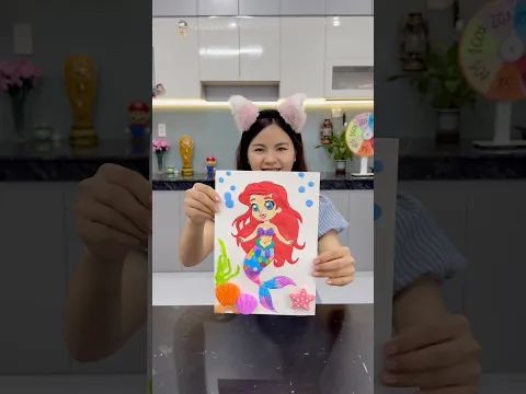 How to draw a mermaid from the number 8 🤔🎨🔥 #shorts #drawing