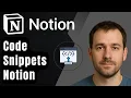 How to Add Code Snippets in Notion 2025 Step-by-Step Beginner Tutorial