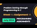 NPTEL Problem Solving Through Programming In C Week 11 Programming Assignments Answers 2024 July
