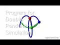 Program for Double Pendulum Simulation chaos