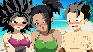 Kyabe, Caulifla y Kale se DIVIERTEN en la PLAYA 🏖️