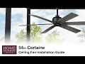 How to Install the 54in Cortaine ceiling fan by Home Decorators Collection