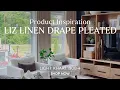 Liz Linen Drape Pleated
