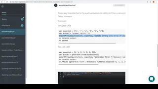 Module 2 - Assert Arrays Equal