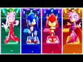 Download Lagu PinkHammer Amy 🆚 Sonic A 🆚 Knuckles 🆚 Amy Rose - Tiles Hop! #coffindance