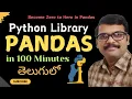 Python Pandas Full Tutorial in Telugu Data Science with Pandas
