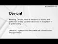 Deviant Meaning