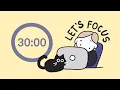 Lagu Pomodoro Timer 3x30 (1.5hr) | ADHD | Let's get focused! | Lofi + train ambience ♡