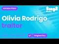 Download Lagu Olivia Rodrigo - traitor (Piano Karaoke)