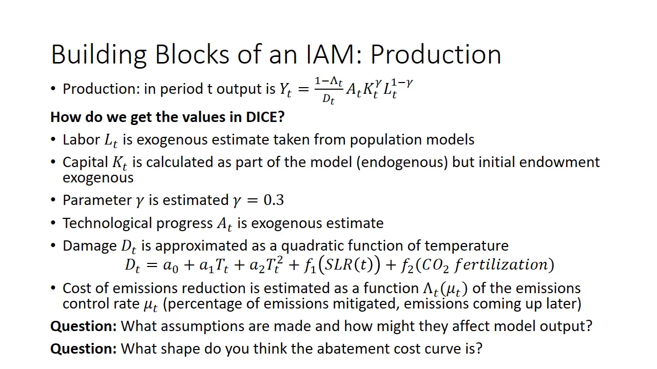 Video 7: Climate Change and Integrated Assessment Models 2