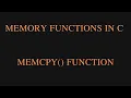 C Memory Functions - MEMCPY Function in C Programming Language Concept of MEMCPY Function in C