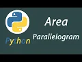 Area of Parallelogram in python-Python Programming