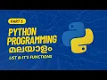 Part 5 List its Functions in Python Python Programming Tutorial Series in Malayalam
