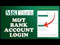 M T Bank Login How To Sign In to M T Bank Account Online 2024