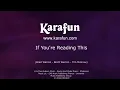 If You're Reading This (live) - Tim McGraw | Karaoke Version | KaraFun