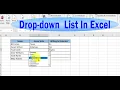 How to Make a Dropdown List in Excel
