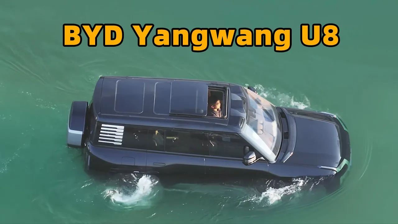 BYD Yangwang U8, a vehicle that can travel in floating water? Emergency flotation demonstration！