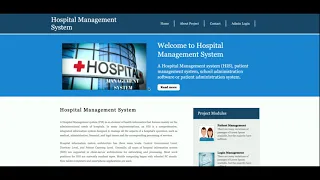 Hospital Management System Python Django Project Tutorial