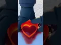 Lagu Hands Only Creating a Snow Heart ❄️ | Satisfying Snow Art #Shorts