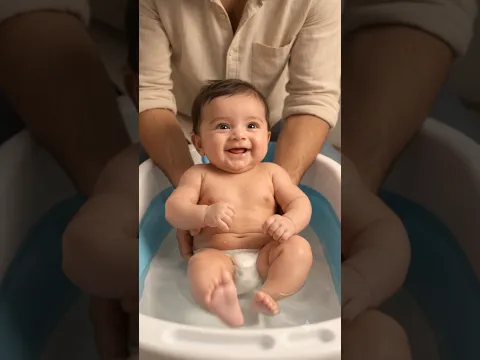 पिता ने नवजात बच्चे को नहलाया खाना खिलाया #shorts #trend #baby #babyboy SG Champ