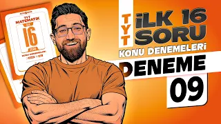 TYT Matematik " İlk 16 Soru " Konu Denemeleri - 09