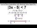Algebra - Ch 3 Formula Inequalities Absolute Value 30 of 33 Inequal w Abs Values Ex 1