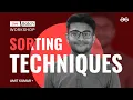 Sorting Techniques DSA Live for Working Professionals - Live GeeksforGeeks