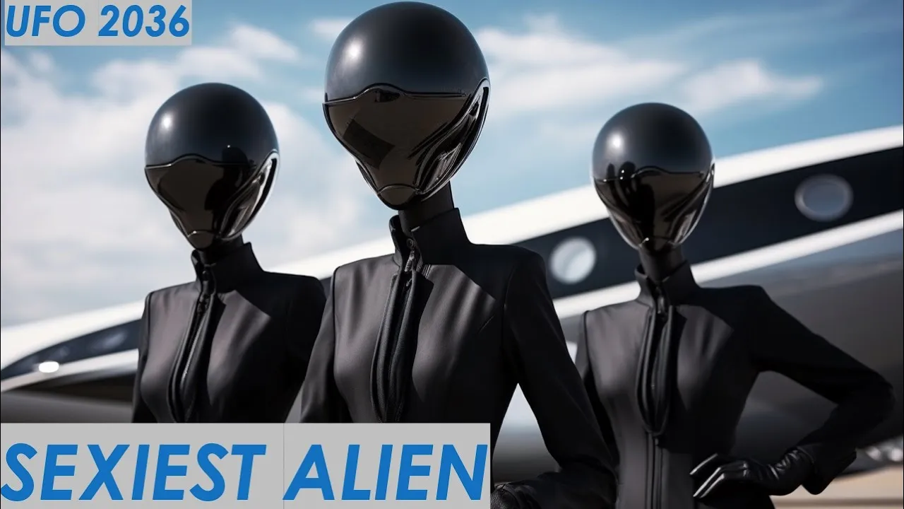 UFO Alien AI Sexy Flight Attendant