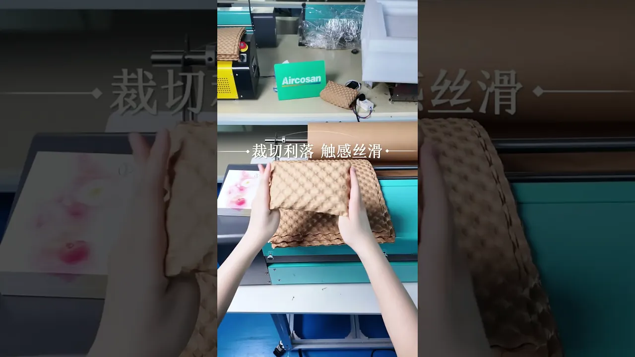 Aircosan Paper Bubble Forming Machine, Recyclable Paper Cushion Replacing Bubble Wrap