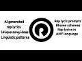 Rhyme Rap Boss Generator AI - Rap Companion Hip-Hop Prompts AI Song writing FREE Beats
