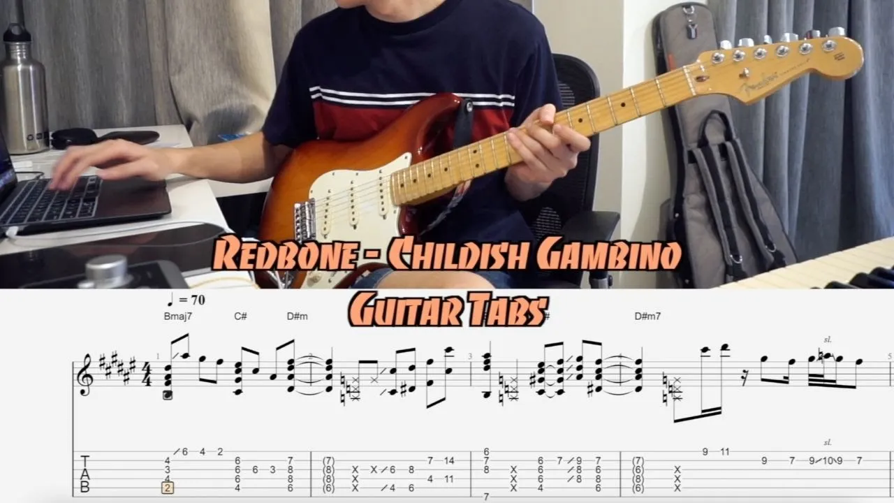 Redbone - Childish Gambino Gyoshi Guitar Cover w/ TABS