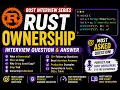 Rust Ownership Explained Rust Interview Questions Answers 2026 Memory Management for Beginners