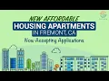 New Affordable Housing Apartments in Fremont CA