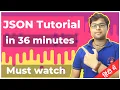 JSON Tutorial in 36 minutes JSON Crash Course Hindi