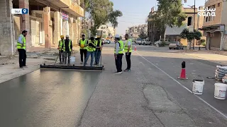 مشروع جديد في محافظة درعا لإعادة تأهيل الطرق بتقنيات حديثة 